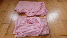 Laura Ashley pink/white gingham fitted single sheets. Cotton