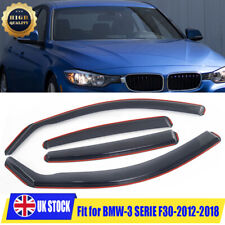 4Pcs For 12-18 BMW 3 Series F30 4 Door Saloon Front Rear Wind Deflectors Tinted