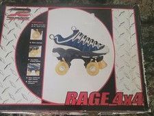 Vtg 90s Rage Quad Roller Navy