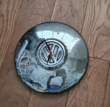 Vw Hubcap Patina Clock