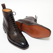 Dark Coffee Brown Leather