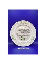 Belleek Vintage “The Irish Blessing” Bone China Plate 9" c1990s