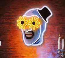 Spirit Halloween Terrifier Art the Clown 16" Neon LED Light-Up Sign USA IMPORT