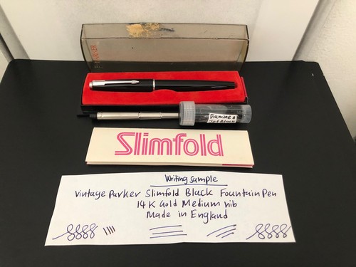 Parker slimfold black 14k gold - parker,