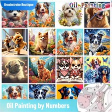 Painting By Numbers Dog Animal
