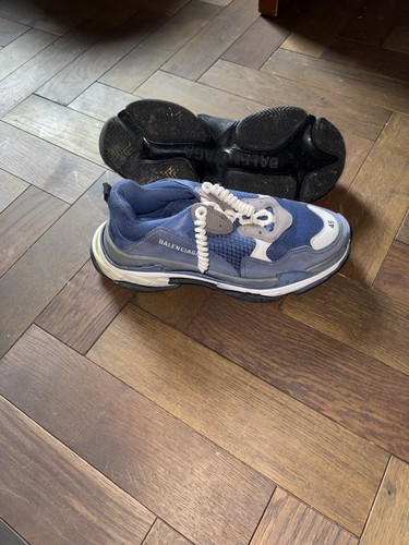 Balenciaga triple navy curly - triple,