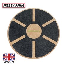 Non-Slip Wooden Wobble Balance Board 40cm - Rehabilitation Pro Exercise Training