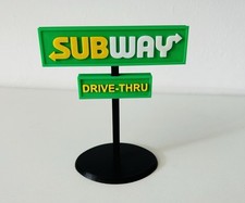 Subway Drive Thru Sign 3D