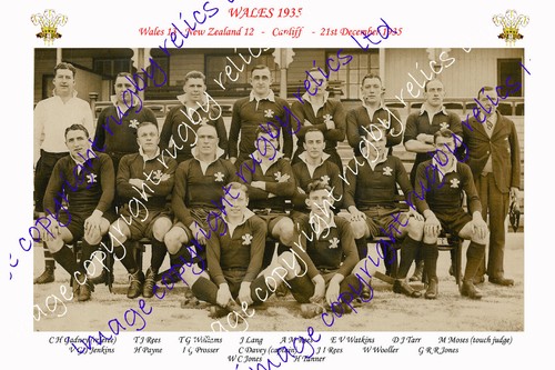 Wales 1935 - new, zealand)