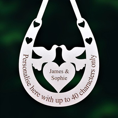 Personalised wooden horseshoe - personalised,