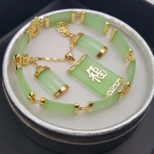 Jade Pendant Necklace Bracelet