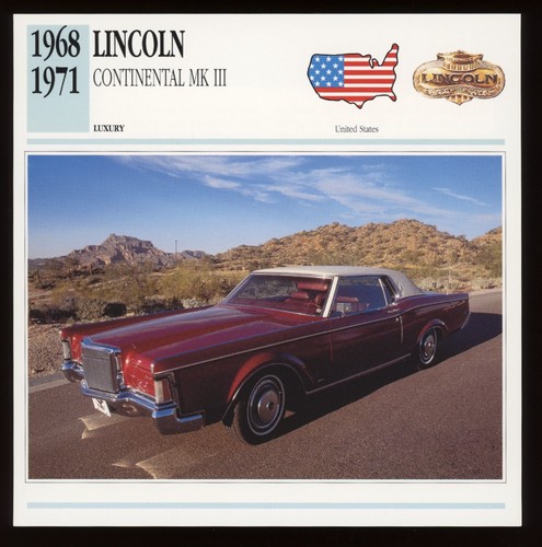 1968 1971 lincoln - 1968,