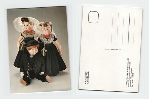 Vintage postcard dutch dolls - postcard,