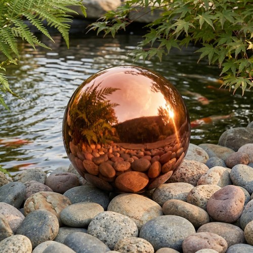 Outdoor garden gazing ball - gazing,
