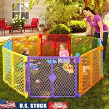 8 Panel Baby Playpen Gate
