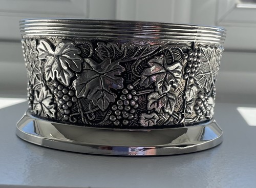 Vintage silver plate wine - silver,