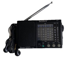 SONY ICF-SW20 RADIO Small Pocket Portable 9 Band +MW FM SW & Earphones