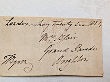 7th Baron Admiral George Anson Byron, Signed Free Front 1824