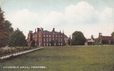 Suffolk Colour Postcard - Cockfield Hall, Yoxford c.1905-10.