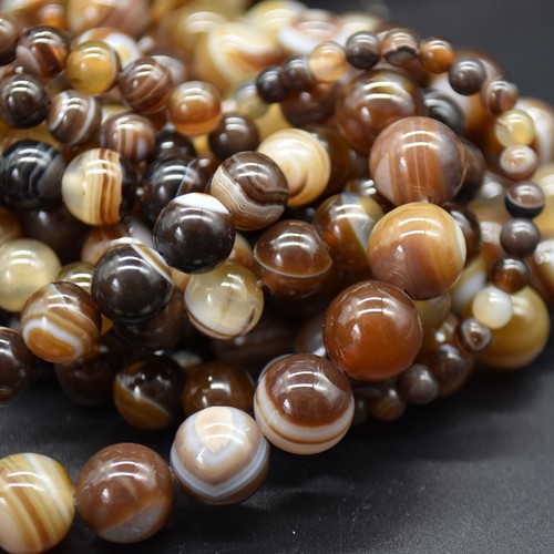 Banded brown agate - banded,
