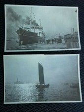 Vintage Postcards X 2.. Ship, Boat / Sail Ship / Junk Boat,,,, Nautical