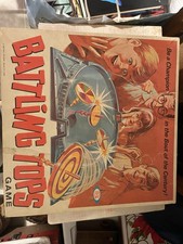 BATTLING TOPS VINTAGE 1968 IDEAL FAMILY BOARD GAME