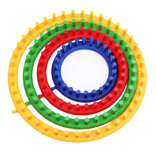 Quilted bear round knitting - round,