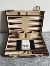 Vintage Backgammon Set In Case