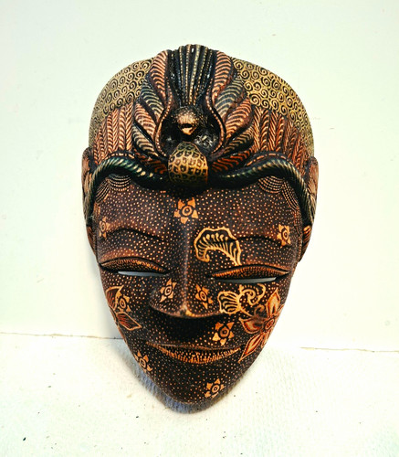 Indonesian light wood carved - light,