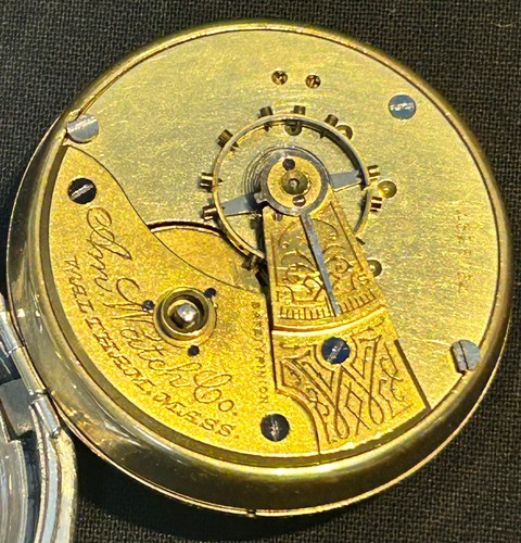 Heavy silver waltham watch - silver,