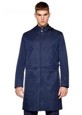 VERSACE Navy Showerproof Nylon