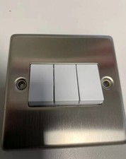 VOLEX 'BRUSHED STAINLESS STEEL