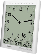 Radio Control Wall Clock  UK  and Ireland Version Digital Analog Style Silent