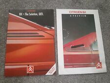 Citroen BX Preview GTi 16 Valve 16v Car Sales Leaflet Information Sheet Brochure