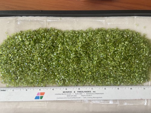 Peridot stones polished - peridot, one