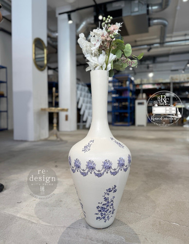 White blue ceramic - white,