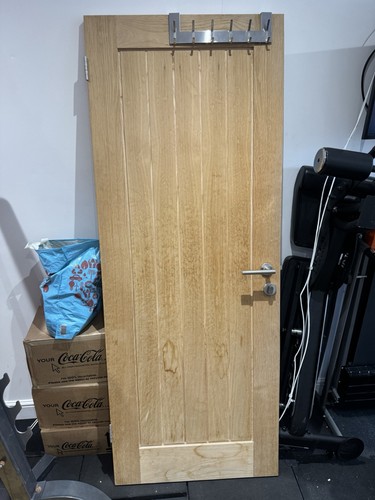 Bathroom wood door with lock - bathroom,