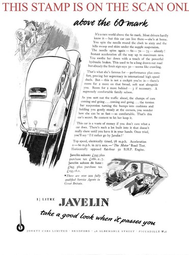 Jowett javelin 5l - 'javelin', saloon