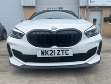 FOR BMW 1 SERIES F40 M SPORT FRONT GRILLE DUAL SLAT STYLE GLOSS BLACK 2020+