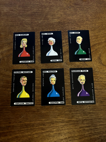 Waddingtons 1989 cluedo parts - waddingtons,