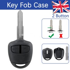 2 Button Remote Key Fob Case MIT11 Blade for Mitsubishi Outlander L200 2005-2015