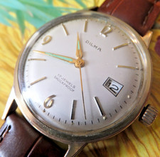 French Made "Dilma" 17 Jewel 34mm Calendar Watch