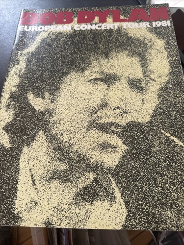 Bob dylan 1981 tour programme - bob,