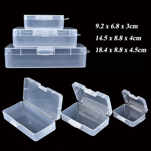 Clear small plastic storage - plastic,