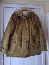 BNWOT'S FAB SEASALT LILL COVE TIN CLOTH ORGANIC COTTON WATERPROOF COAT OAK 14