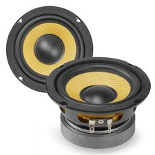 Pair of WK10 4" Wide Range Hi-Fi Replacement Speakers Cone Drivers - 75W 8 Ohm