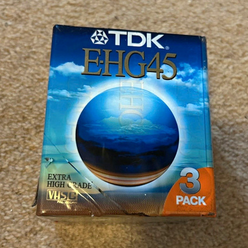 Tdk ehg45 vhs cassette tapes - vhs-c,