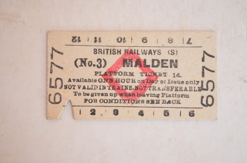 Railway platform ticket - br, (s)
