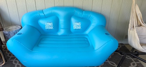 Long drink blue inflatable - blue,