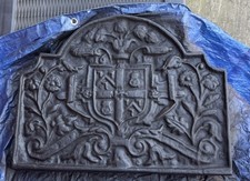 Large cast iron fireback - fireback, –